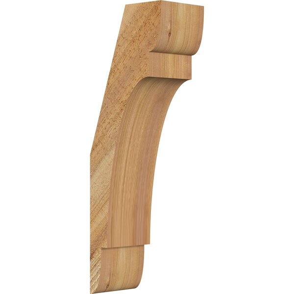 Ekena Millwork 4"W x 6"D x 18"H Olympic Rough Sawn Knee Brace, Western Red Cedar BRC04X06X18OLY00RWR - main